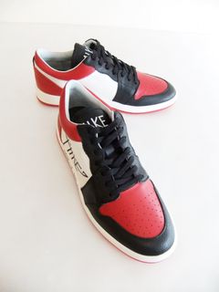 【MIKE don't do it】  レザースニーカー  (レッド×ホワイト×ブラック) 《日本限定カラー》