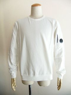 LIGHT FLEECE SWEATSHIRT  (ホワイト) クルーネック スウェットシャツ