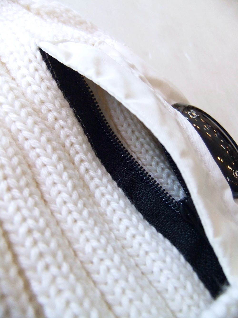 EXTRA FINE MERINO WOOL LENS BEANIE  レンズ ゴーグル ニット帽 ( ホワイト )