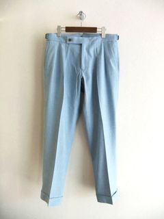 SCOTCH   スコッチ シャンブレー 2プリーツ パンツ