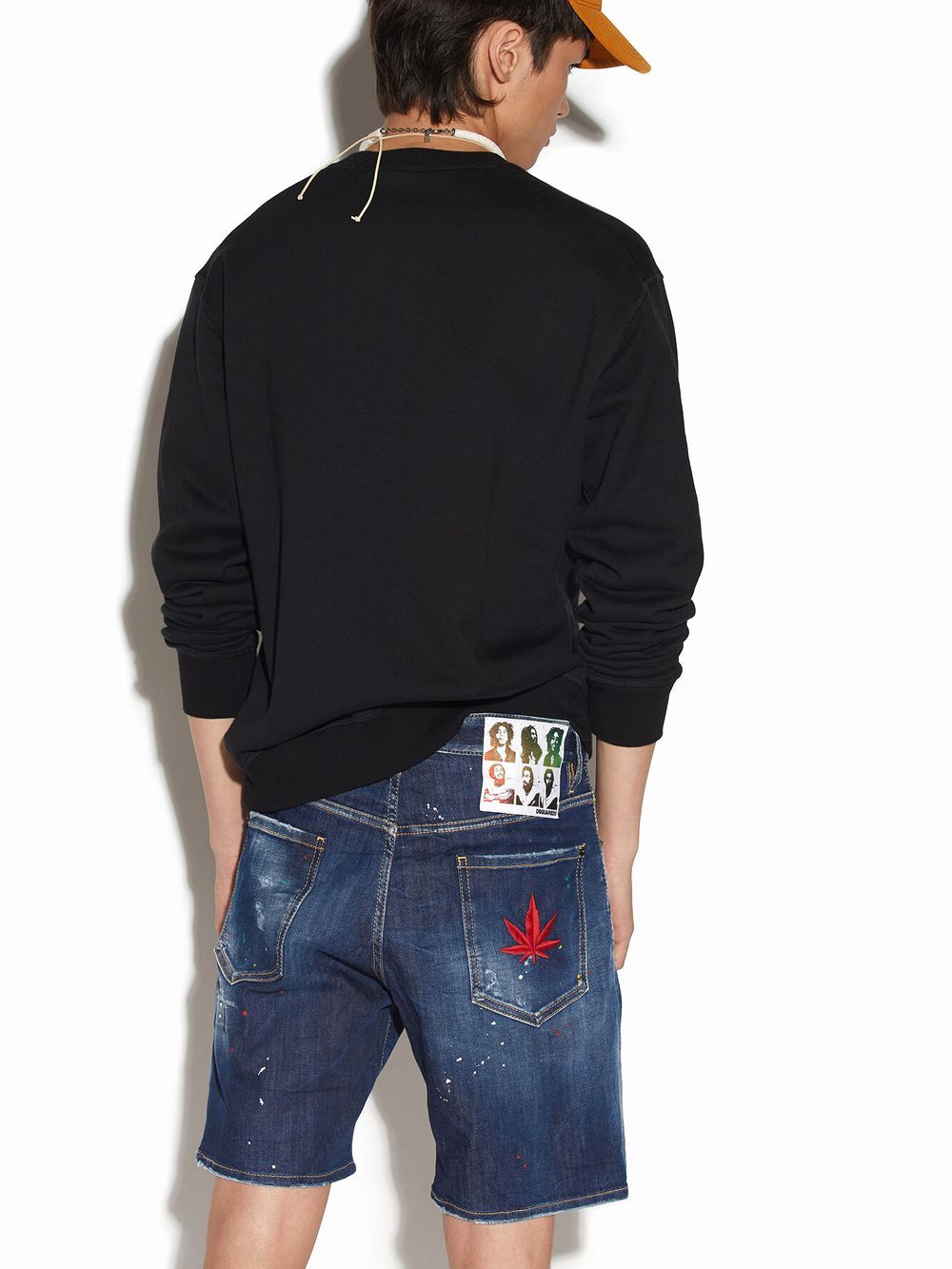 DARK BOB WASH MARINE SHORTS  ダメージ ハーフジーンズ   S71MU0708