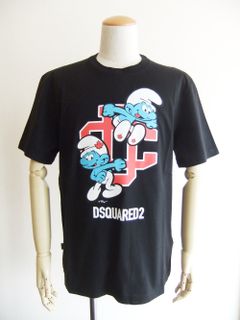 SMURFS REGULAR T-SHIRT  (ブラック)  スマーフ× D2 ロゴ Tシャツ   S78GD0092
