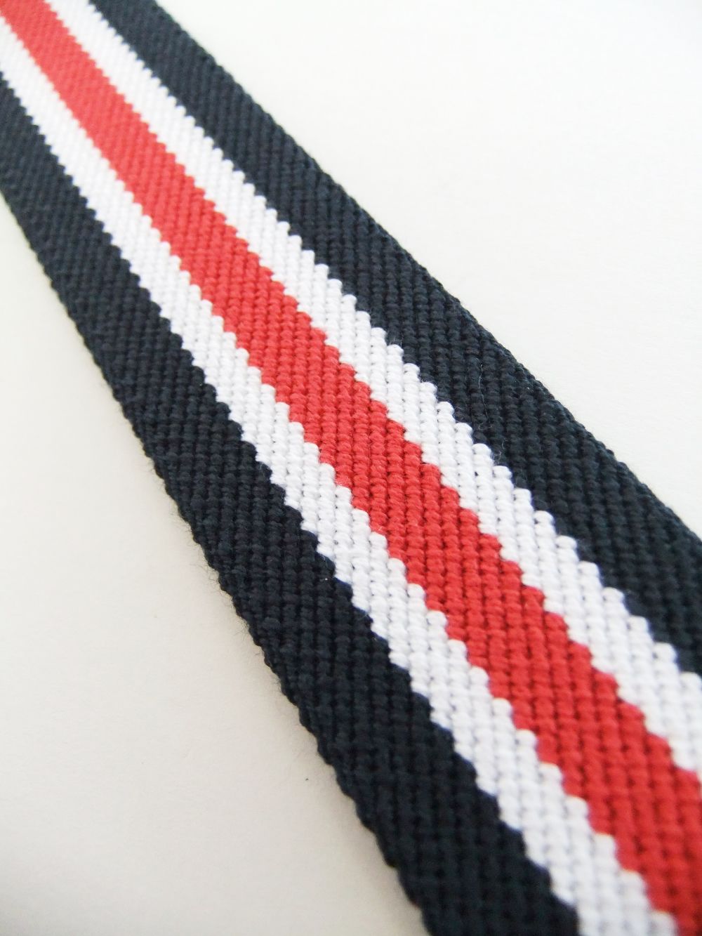 TRICOLOR BELT    R&S ロゴベルト  (ネイビー × レッド)   RSA-22012
