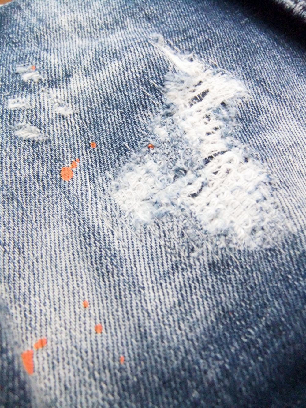 WASH DAN DENIM JACKET   ペイント デニムジャケット    S74AM1060