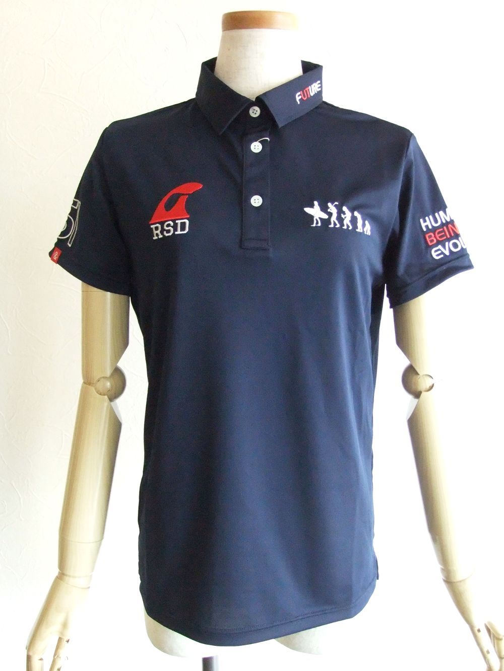 【LADIES】 EVOLVE TOUR POLO W.   ロゴ 半袖ポロシャツ   RSL-22002