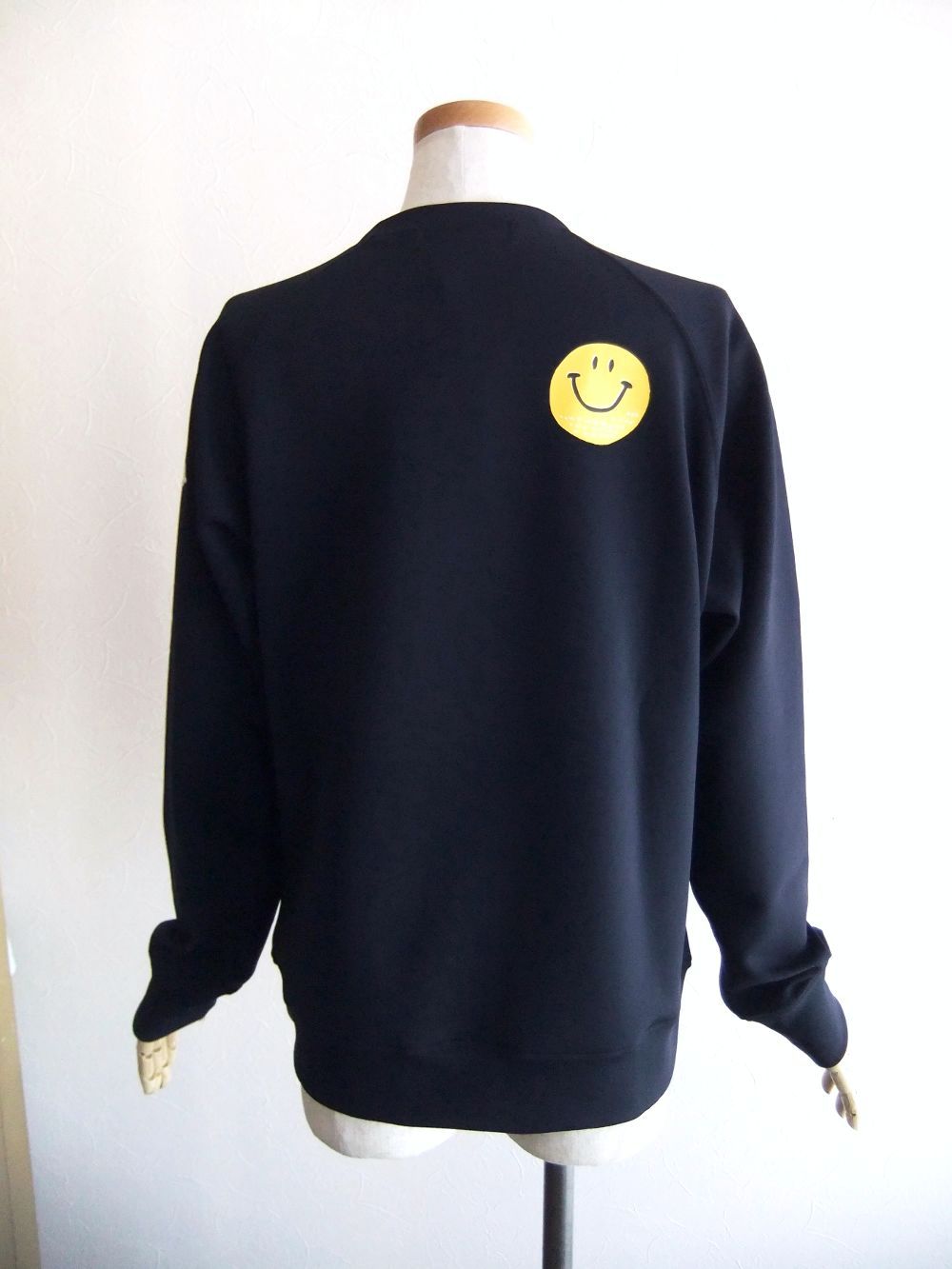 【LADIES】 SMILE SWEAT.W   ロゴ入りスウェットシャツ  (ネイビー) RSL-24201