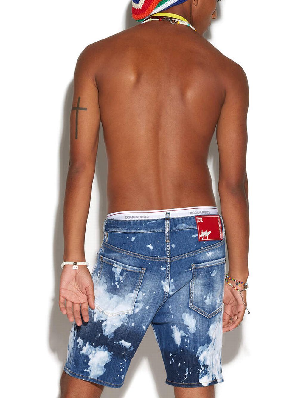 LIGHT SURFER WASH MARINE SHORTS  ダメージ ハーフジーンズ   S74MU0711