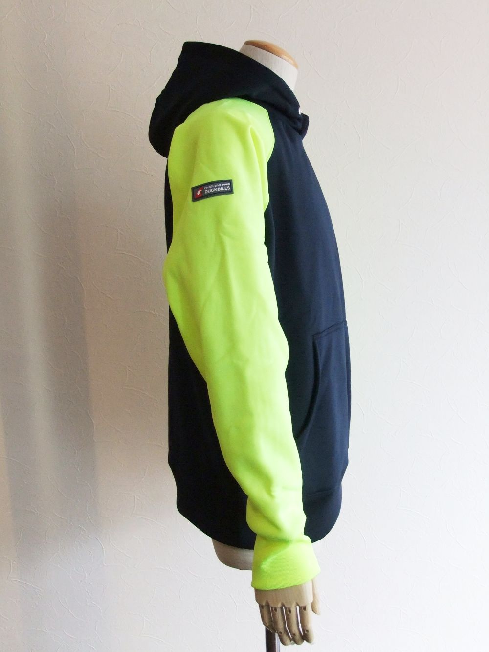 rough & swell - NEON ARM HOODIE ロゴ入りフーディ ( ピンク ) RSM ...