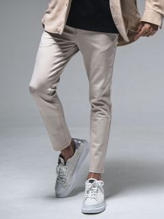 ERIC EASY PANTS BLACK    (オフホワイト)   スラックス型イージーパンツ