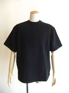 IF TEE  ミニ裏毛 クルーネック 半袖Tシャツ ( ブラック )