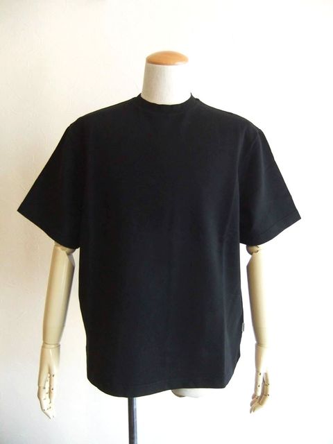 IF TEE  ミニ裏毛 クルーネック 半袖Tシャツ ( ブラック )