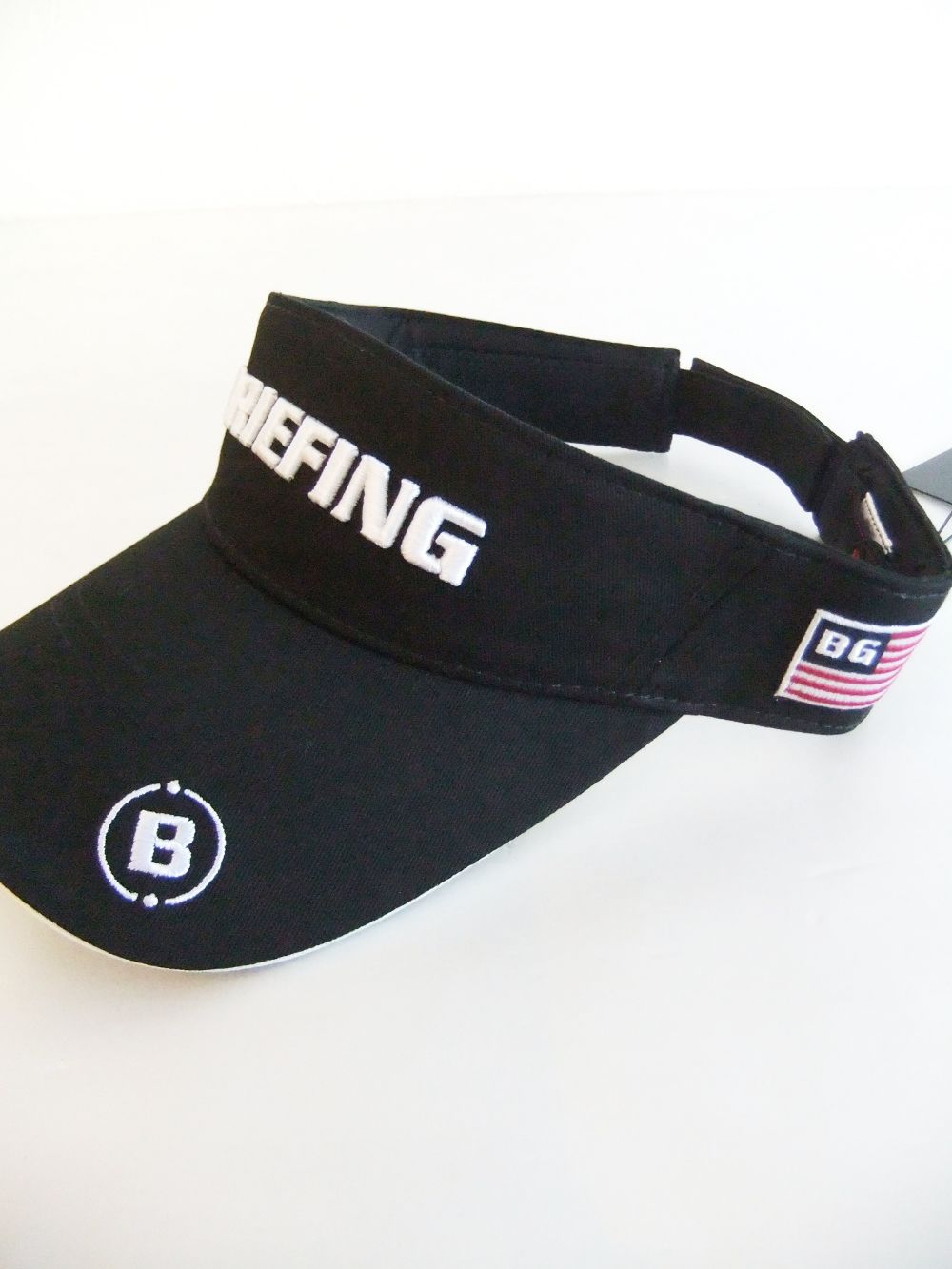 MENS BASIC VISOR （ブラック） ロゴ バイザー