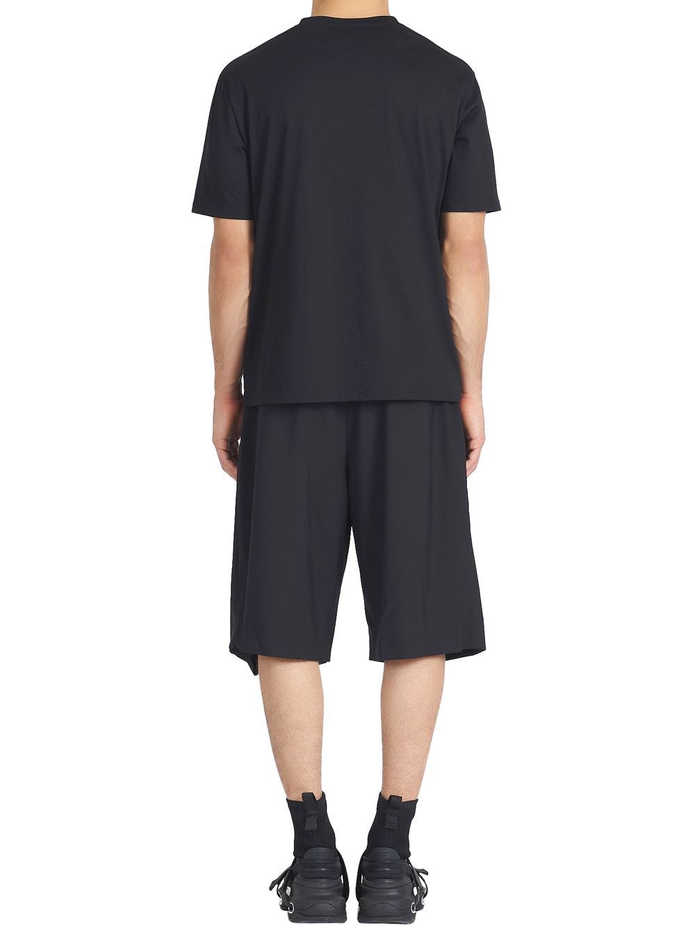 ブラック エコデザイン コットン Tシャツ マルチカラー Balmainロゴプリント XH1EGOOO/BB26