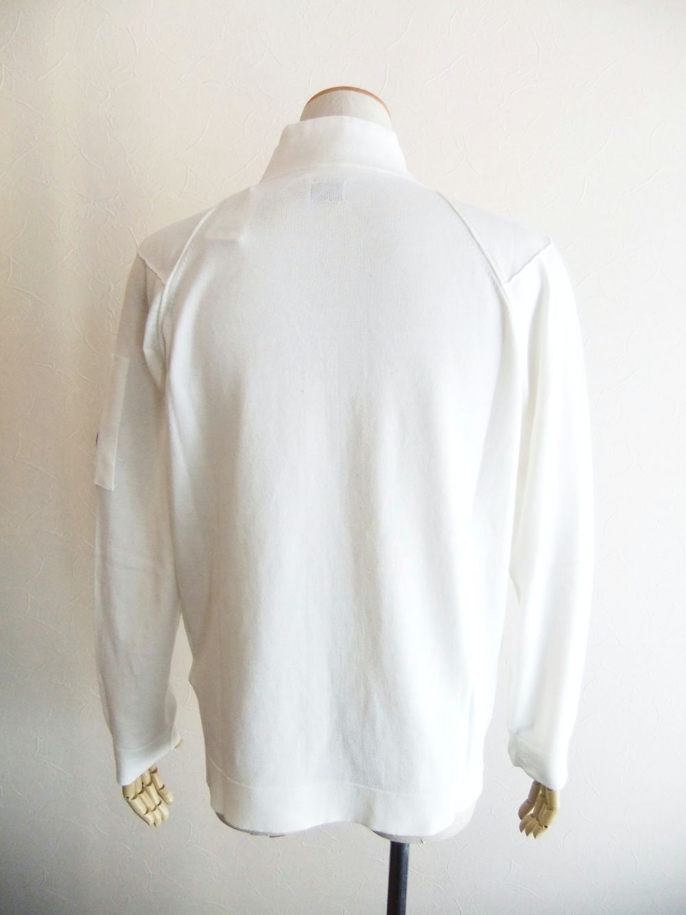 SEA ISLAND ZIPPED KNIT  (ホワイト)  ZIP カーディガン