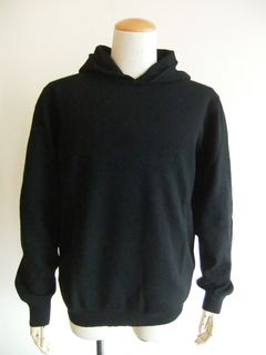 HOODED JUMPER  HOODY DARK   (ブラック)  ウール フーディ