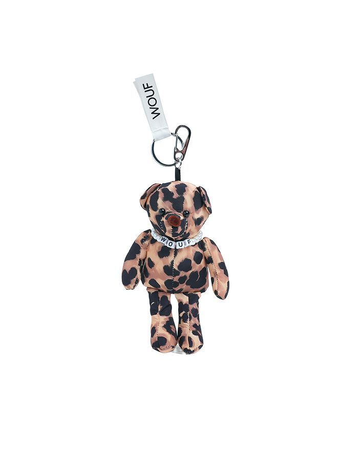 バッグ チャーム 【WOUF】 Feline Bear Charm （レオパード） CH250006