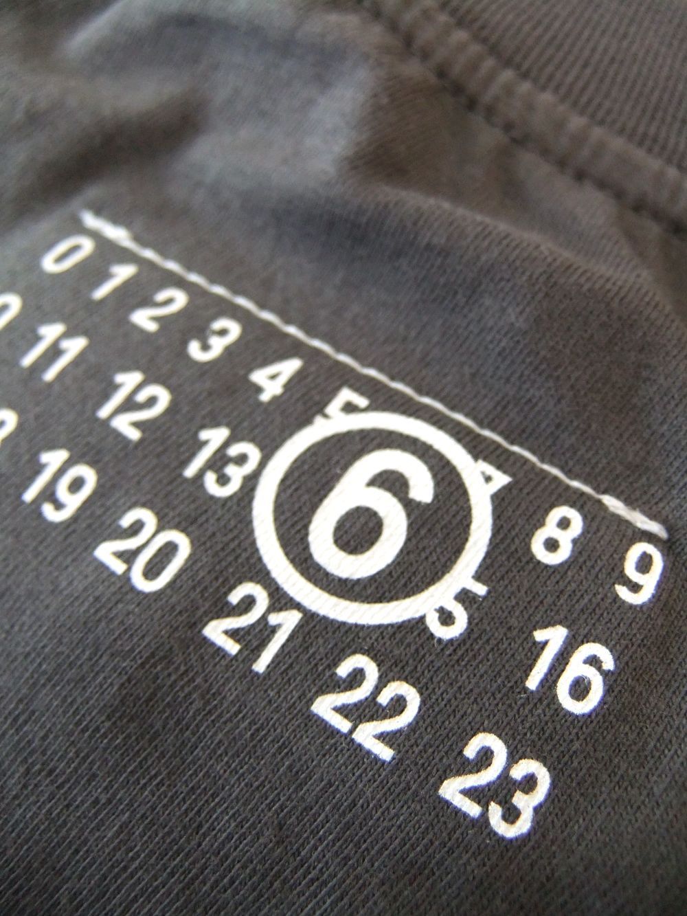 【レディース】MM⑥ MAISON MARGIELA  (グレー)  ロゴ Tーワンピース