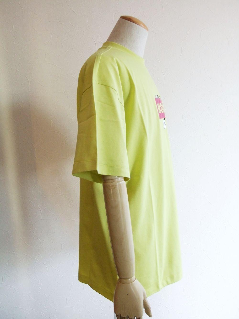 カートゥーンプリント LOGO  ロゴ  T-SHIRT  ( イエロー )  3040MM108