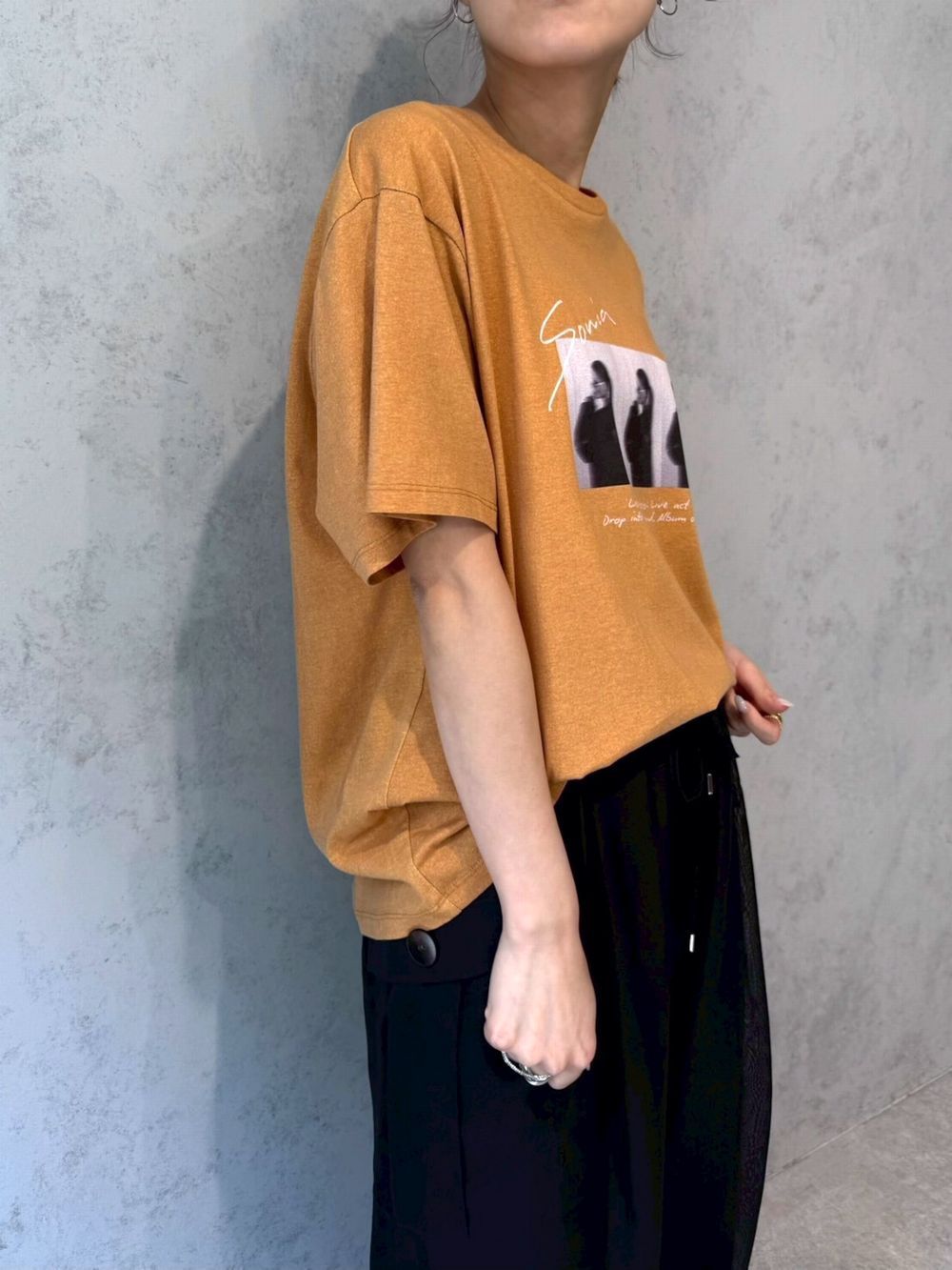 VINTAGE LIKE PHOT Tシャツ   (オレンジ) 625943