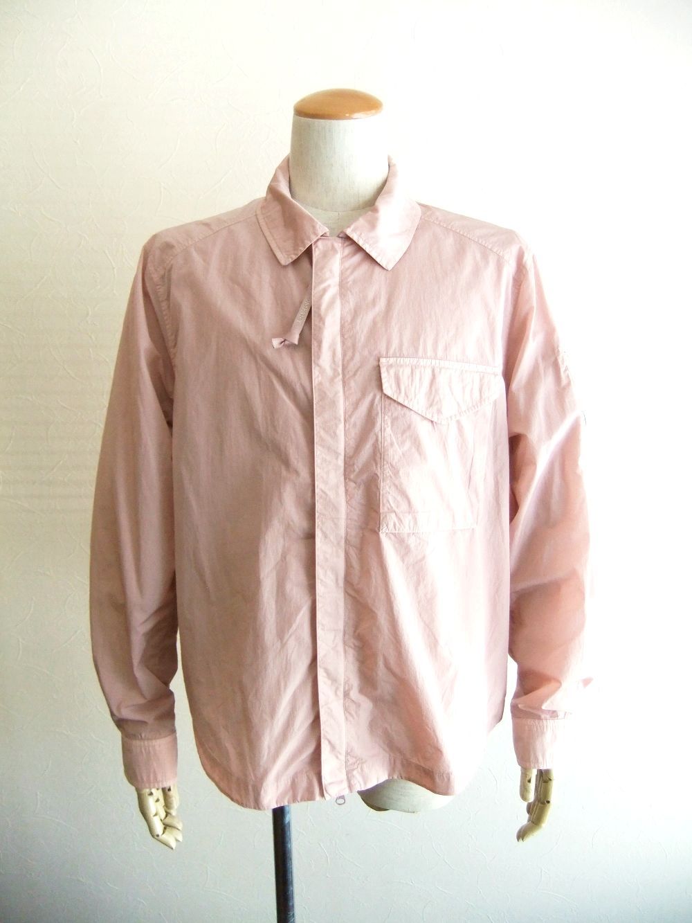 CHROME-R  FULL ZIP OVERSHIRT  (ピンク)  ジップアップ オーバーシャツ