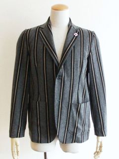 STRIPE 2B JACKET  ストライプシャツジャケット   AMAJ-C1291