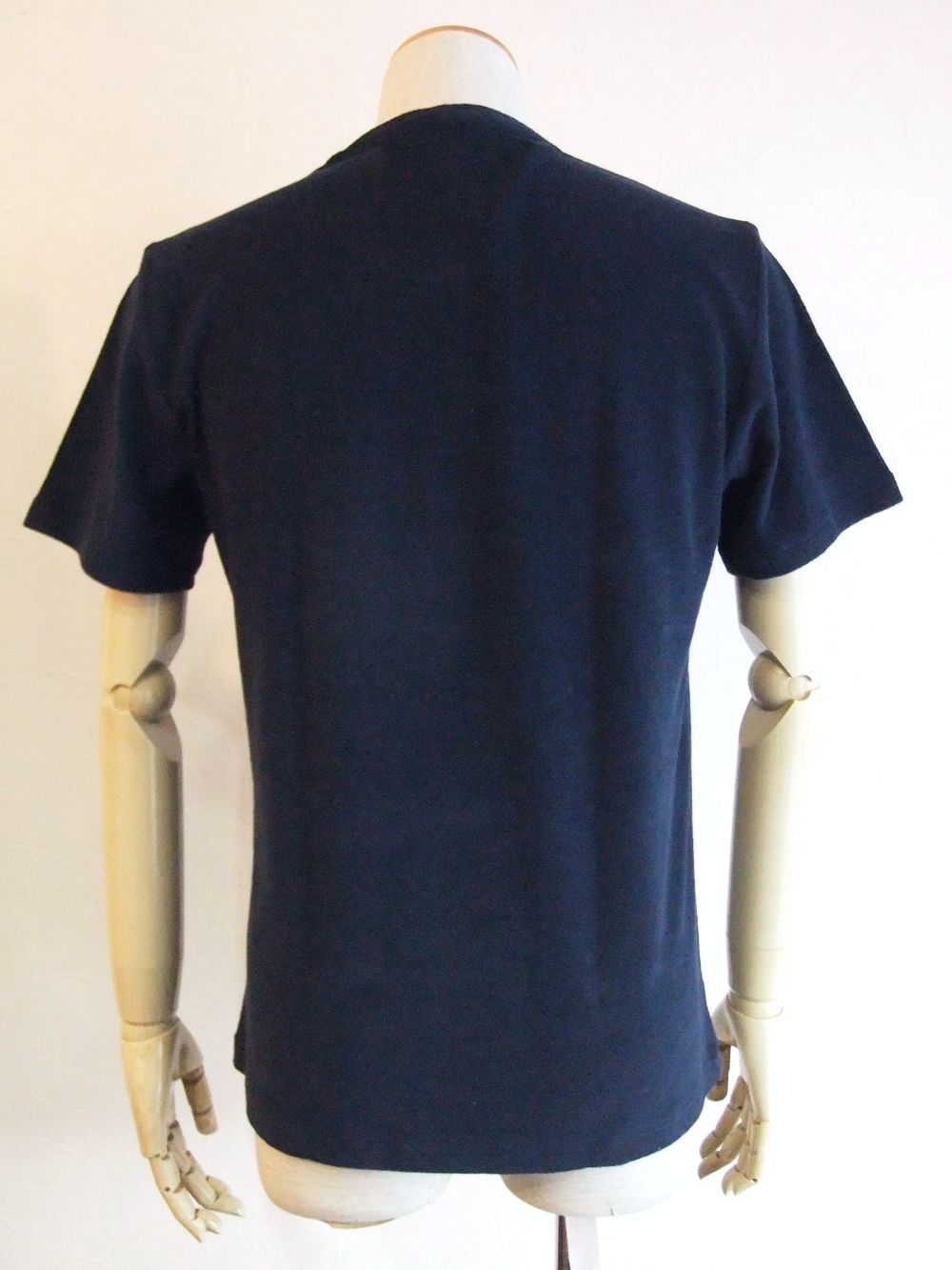 クルーネック 半袖パイルTシャツ ( ネイビー )   US/TC442-511501