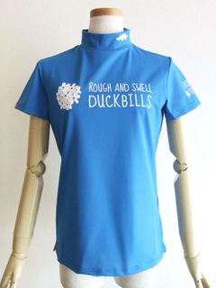 【LADIES】 BOUQUET MOCK W.  (ブルー) ロゴ モックネック   RSL-22014