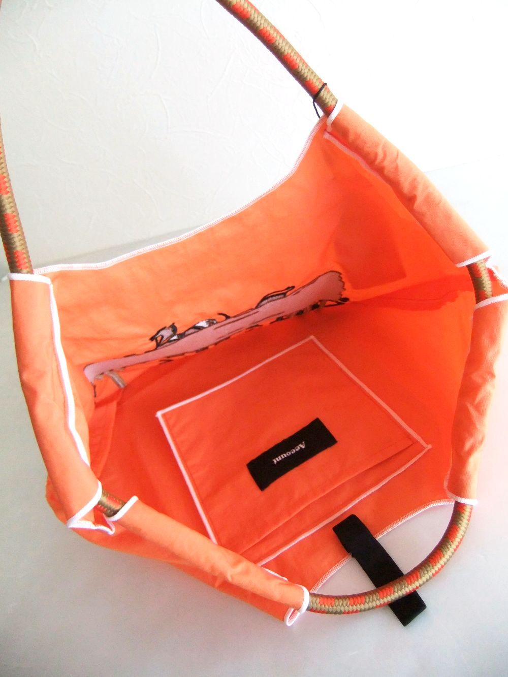 【MICALLE MICALLE Account】 HOMMAGE HORSE PARIS TOTE BAG   オマージュ トートバッグ  MAD121GDE