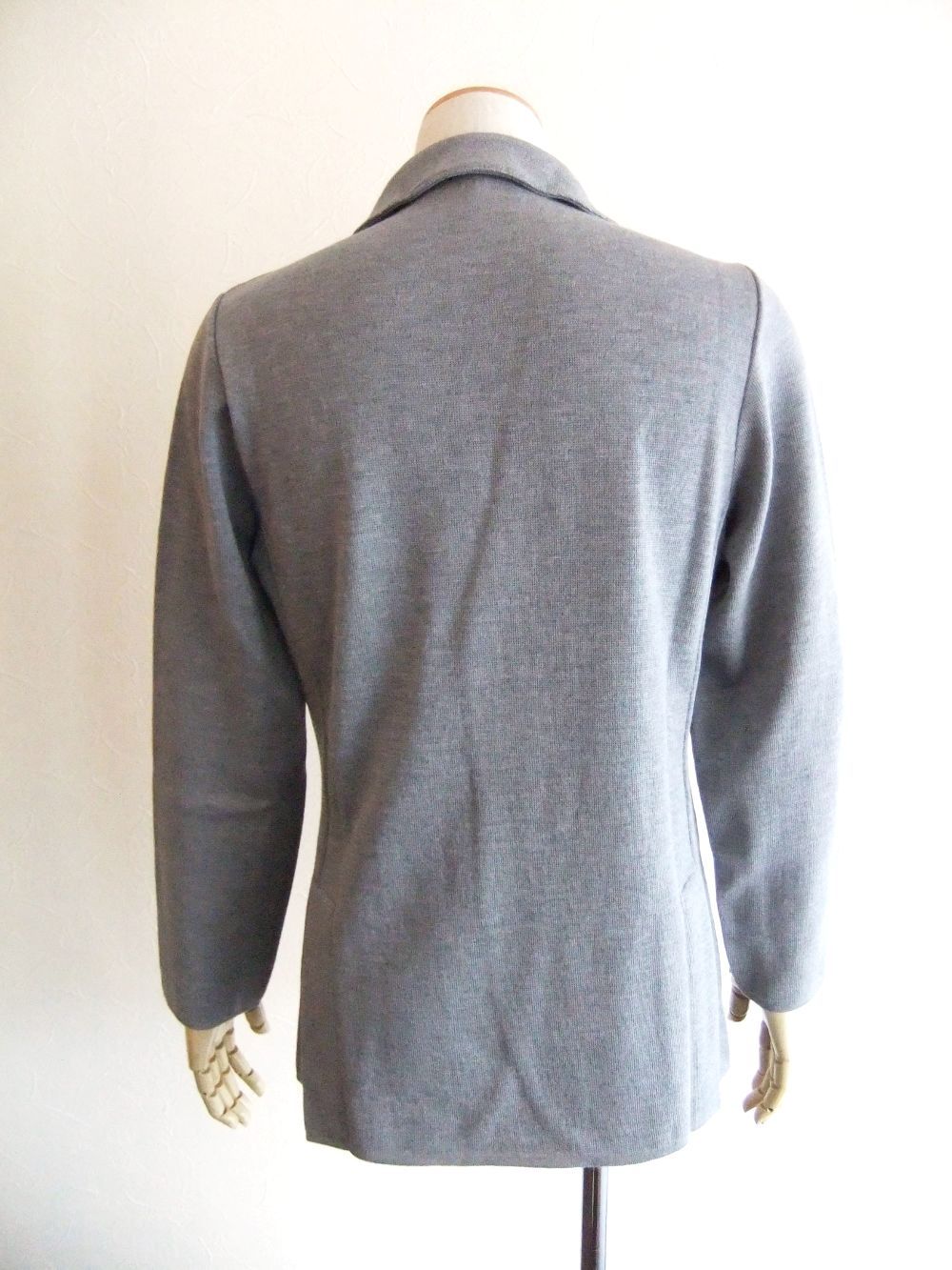 KNIT 2B JACKET  (グレー)   ニットジャケット  LJM56