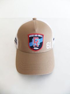 PREPPY MESH CAP  (ブラウン)   ロゴ入りキャップ    RSA-25006