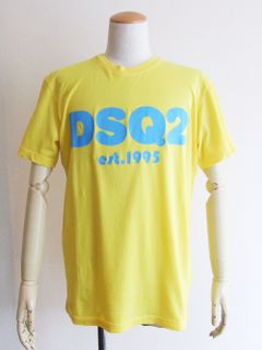 DSQ2 ロゴプリント T-SHIRT (イエロー)  S74GD0838