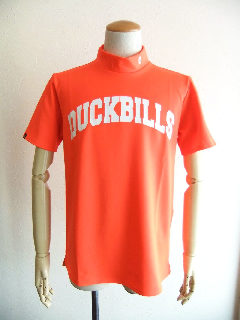 DUCKBILLS MOCK  (オレンジ)  モックネック 半袖ポロシャツ RSM-23030
