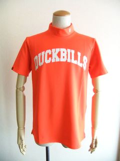 DUCKBILLS MOCK  (オレンジ)  モックネック 半袖ポロシャツ RSM-23030