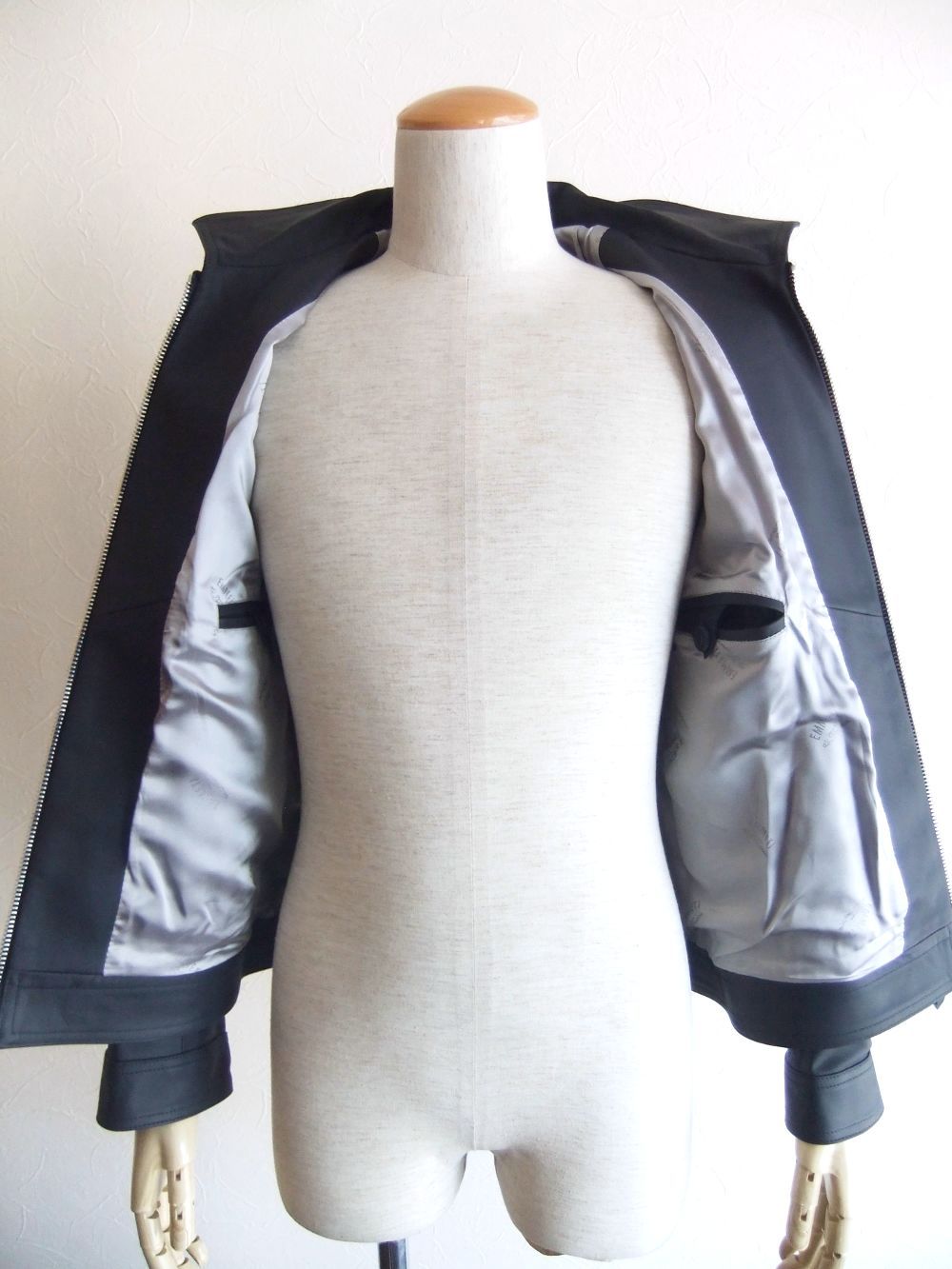 GIACOMO  SP    スペシャル ラムスキン ナッパレザー 襟付きシングルライダース