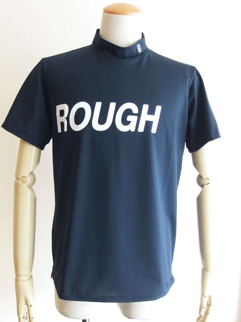 rough & swell - BIG LOGO MOCK ( ネイビー ) モックネック 半袖