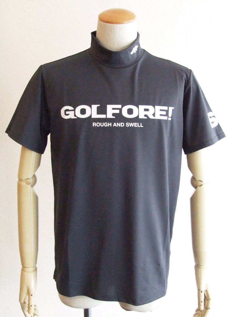 GOLFORE! MOCK  (チャコールグレー)  モックネック 半袖ポロシャツ RSM-22038