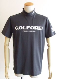 GOLFORE! MOCK  (チャコールグレー)  モックネック 半袖ポロシャツ RSM-22038