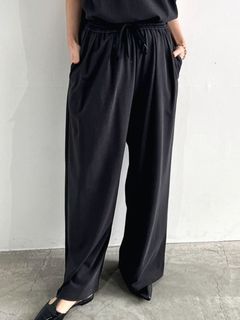 DRY COTTON WIDE EASY PANTS   525614
