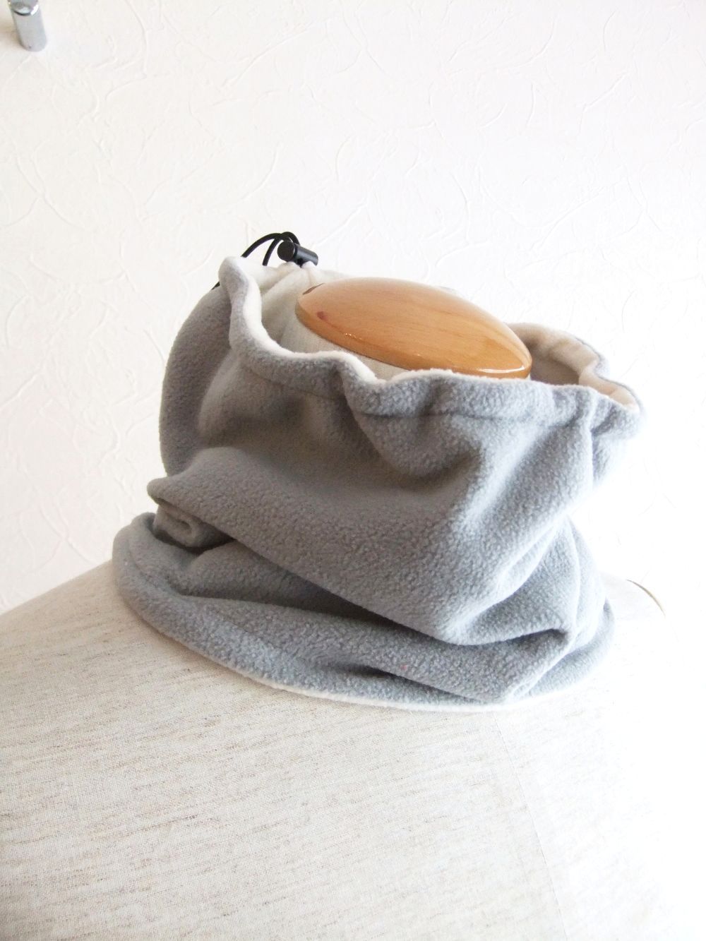 COLLEGE  NECK WARMER ( アイボリー )  フリース ネックウォーマー RSA-23211