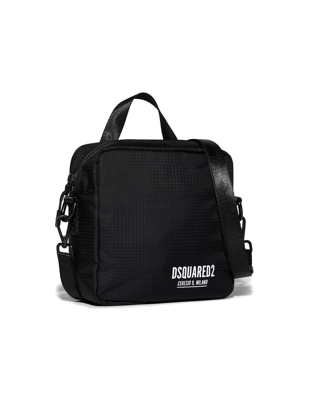 DSQUARED2 ★ ロゴ ショルダーバッグ / グリーン CITEN＞ラメコードクリアロゴスクエアミニ（ショルダーバッグ