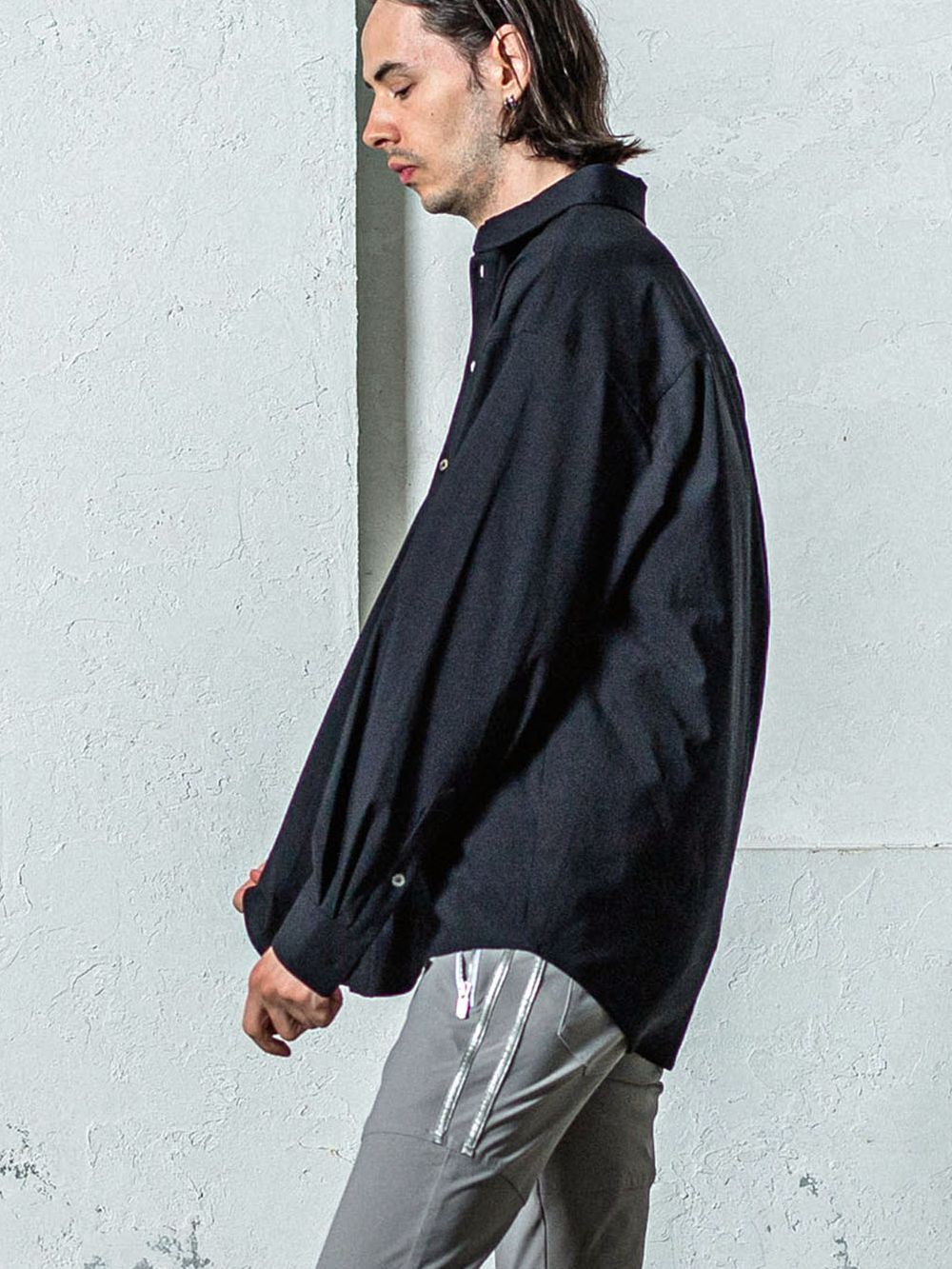 NYLON JACK SHIRTS （ブラック）  ナイロン シャツ ジャケット