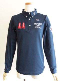 【LADIES】  GALAXY TOUR L.S. W.  (ネイビー)   長袖BDポロ  RSL-21215