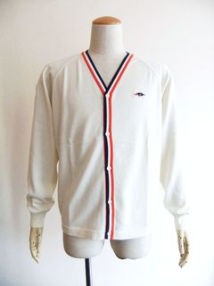 SAINT-GERMAIN CARDIGAN    (アイボリー)  ロゴ入り コットン カーディガン    RSM-24092