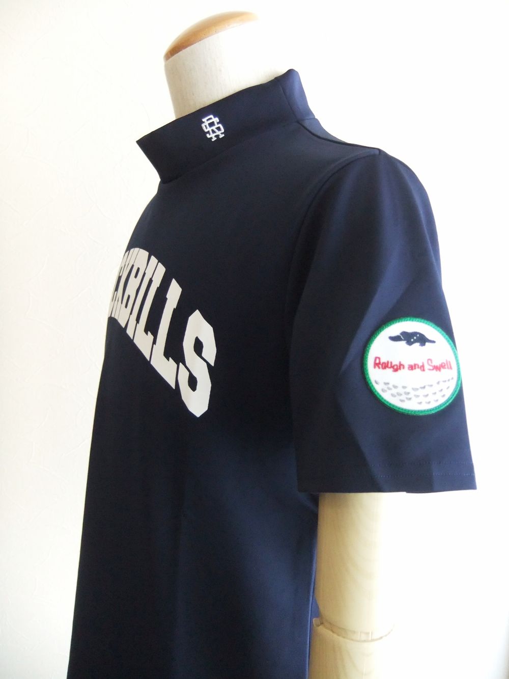 DUCKBILLS MOCK  (ネイビー)  モックネック 半袖ポロシャツ RSM-23030