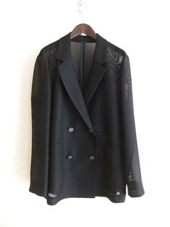 メッシュ DB テーラード ジャケット (ブラック)  625402