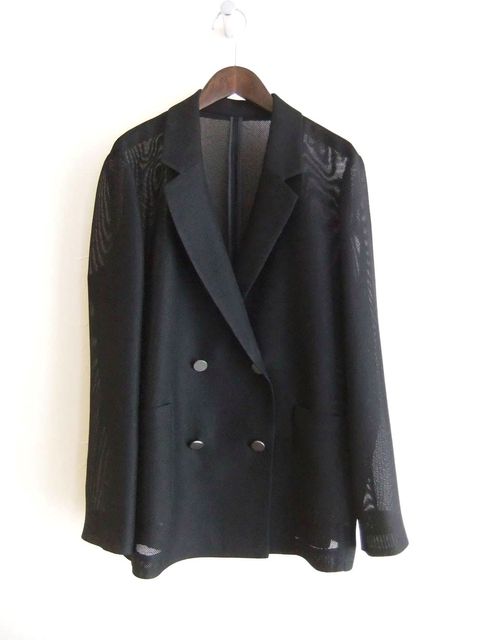 メッシュ DB テーラード ジャケット (ブラック)  625402