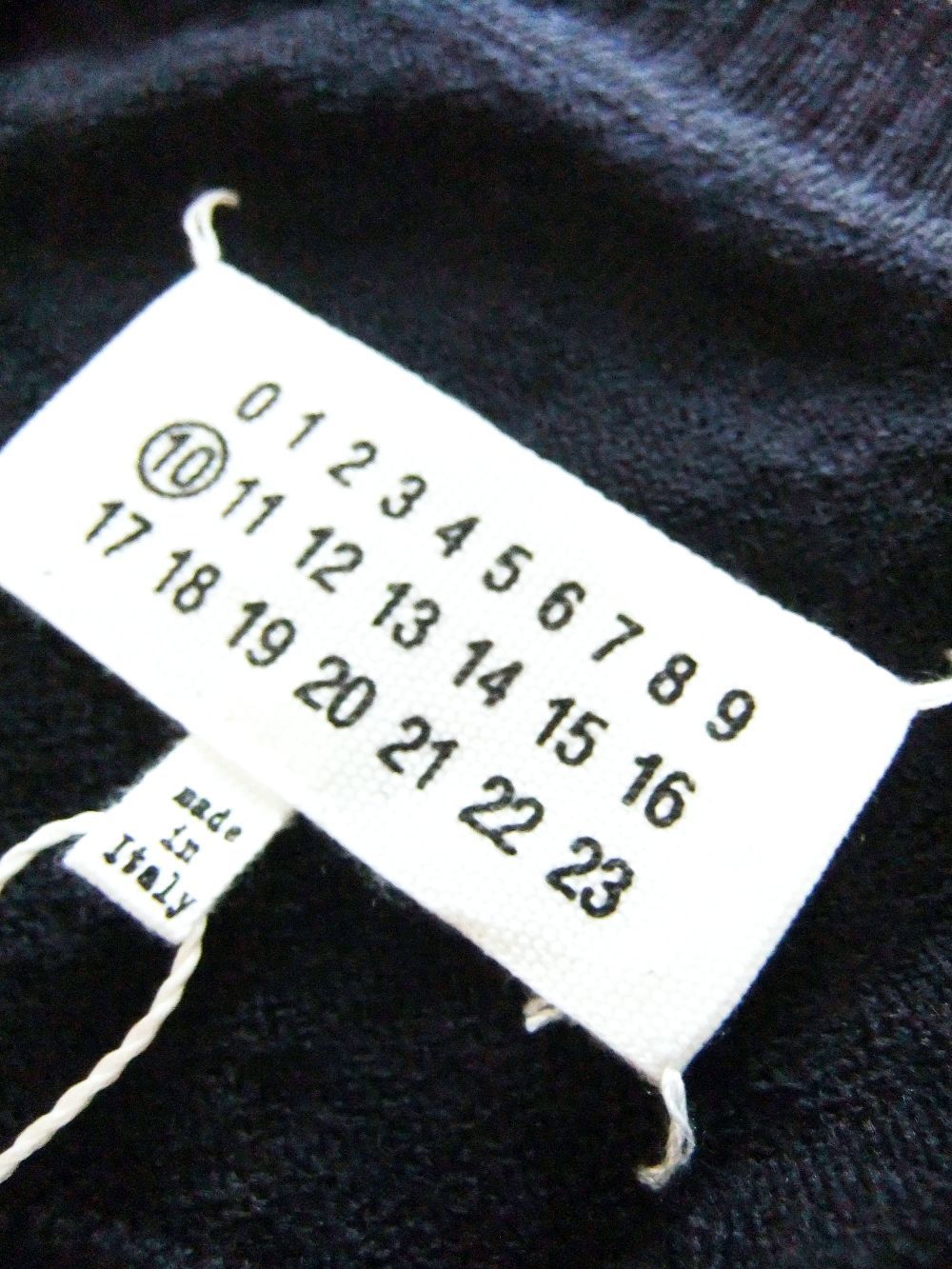 MAISON MARGIELA  レザー エルボーパッチ クルーネック セーター