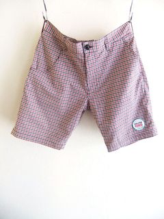 ROBERT SHORTS (レッド)  チェック柄 ハーフパンツ    RSM-25066