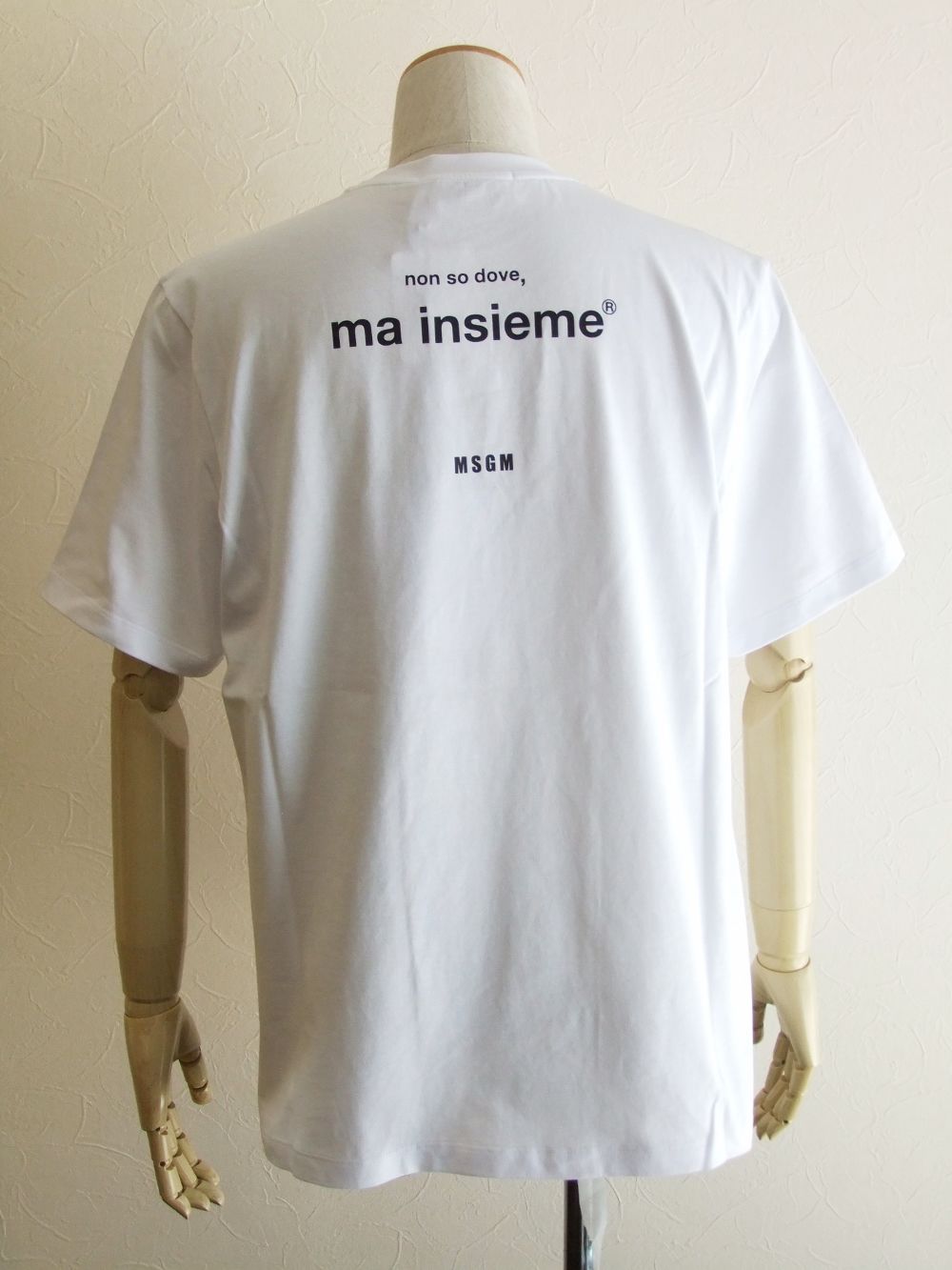 MESSAGE プリント LOGO  ロゴ  T-SHIRT  ( ホワイト )  3040MM182