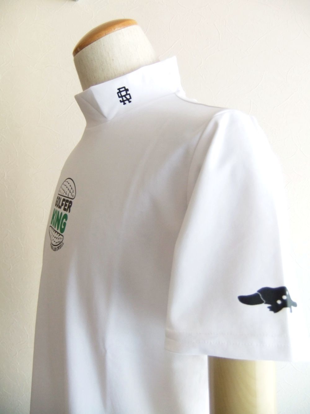 GOLFER KING MOCK  (ホワイト)  半袖モックネック シャツ  RSM-25026